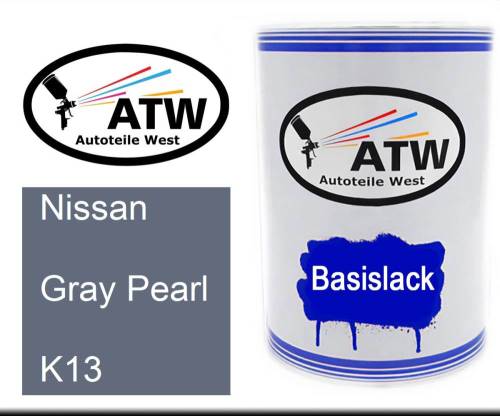 Nissan, Gray Pearl, K13: 500ml Lackdose, von ATW Autoteile West.